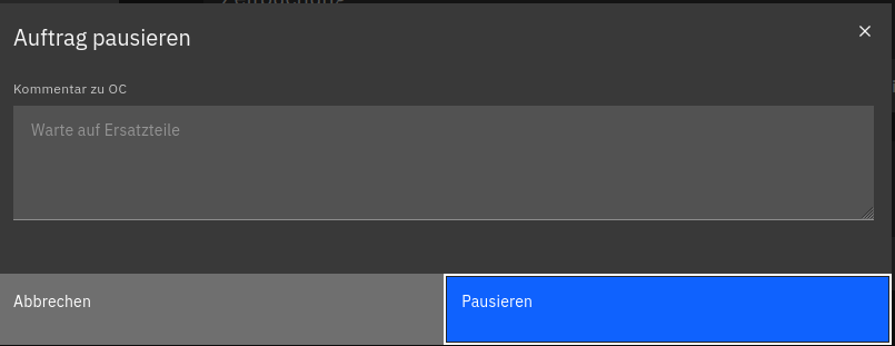 pause