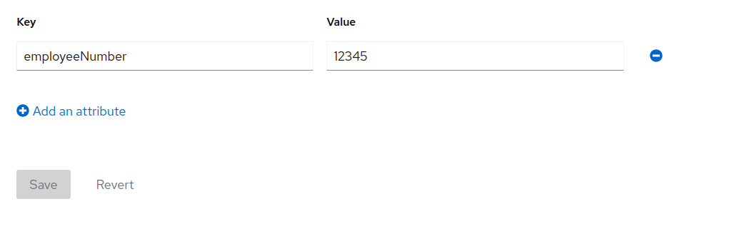 Attribute employeeNumber