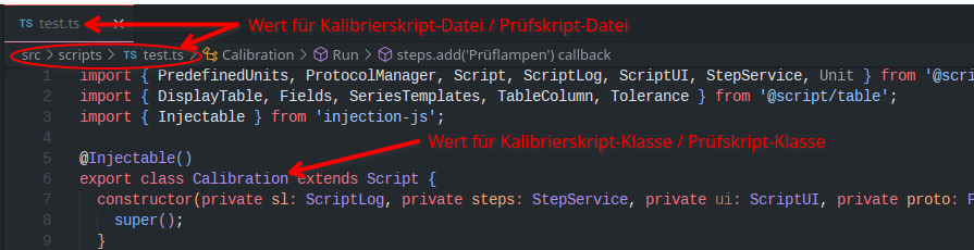 Neues Skript im Typescript-Format