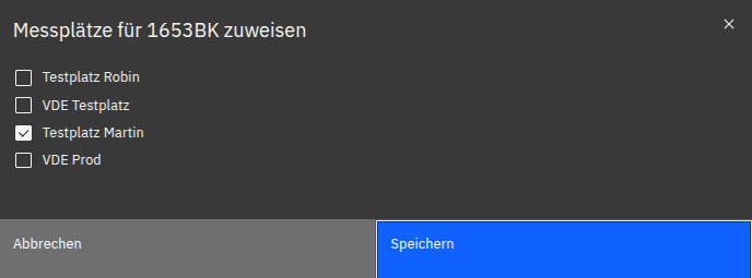 Zuordnen von Prüflingen zu Messplätzen